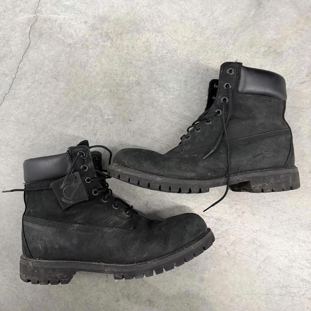 Timberland 6" Waterproof Work Boot, Black, Size 10 Men’s, Moderate Wear